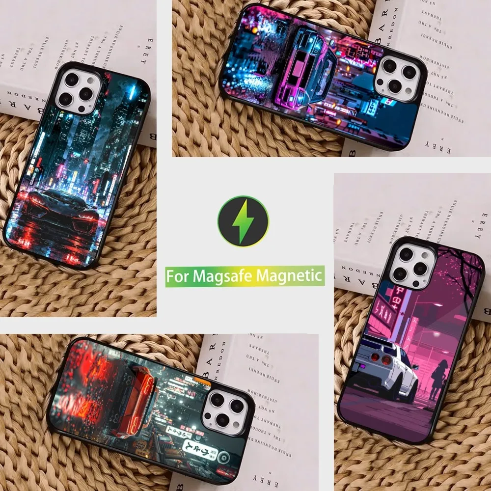 

Cool Cartoon Sports Car Phone Case For iPhone 16,15,14,13,12,11,Pro,Max,Plus,Mini, Magsafe,Magnetic Wireless Charging Case