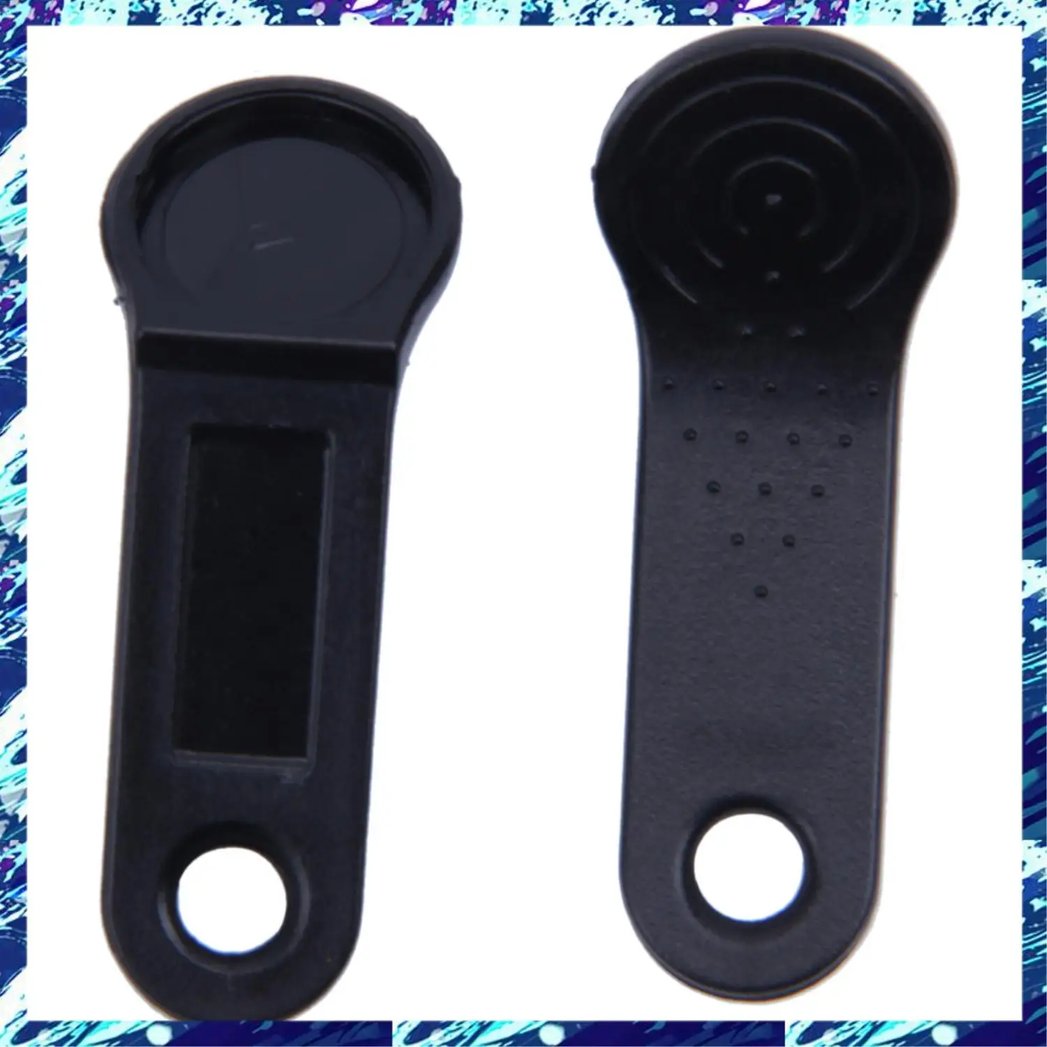 CEA 20 Pcs DS1990A-F5 TM Card Ibutton Tag With Wall-Mounted, 10 Pcs Black & 10 Pcs Red