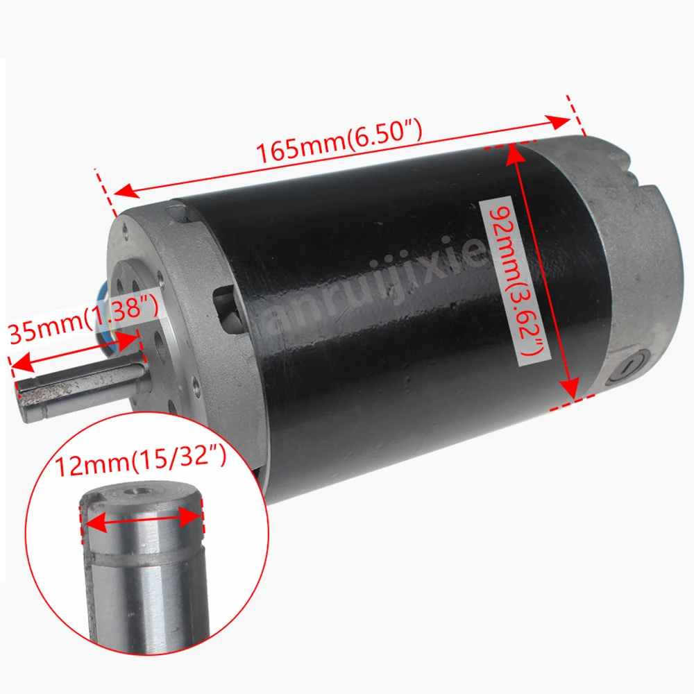 Imagem -02 - Motor dc para Fresadora Zyt600w 4000 Rpm 65 a 220v 110v Sieg X3224 Grizzly G0463 Jimd3