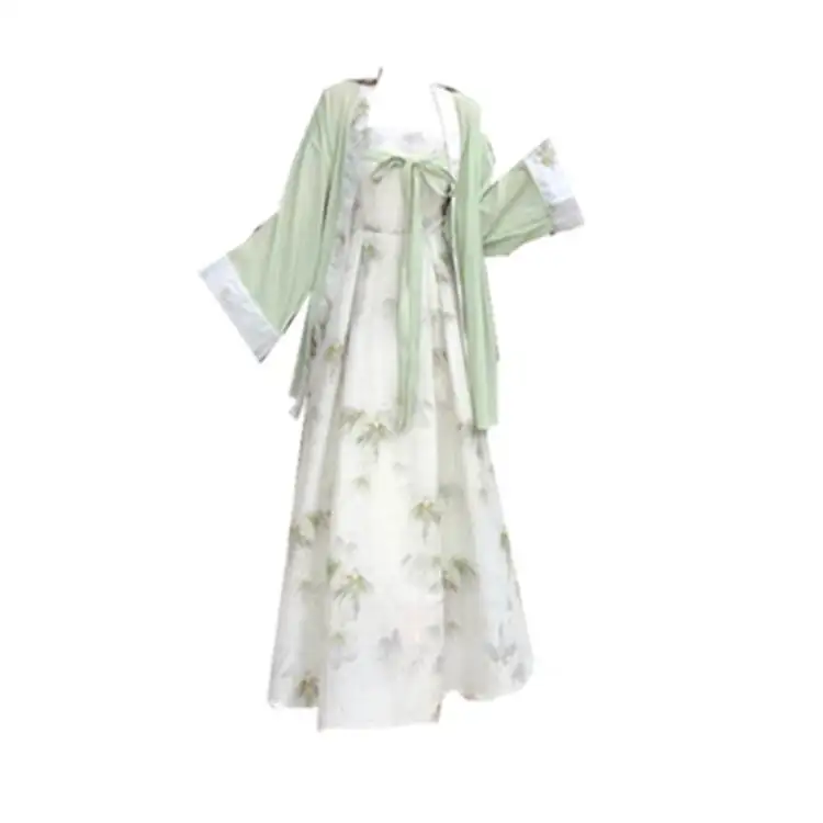 

Большие размеры, уличный длинный женский кардиган с овальными бретелями, модифицированный комплект из двух предметов, летний сезон, бабочка...