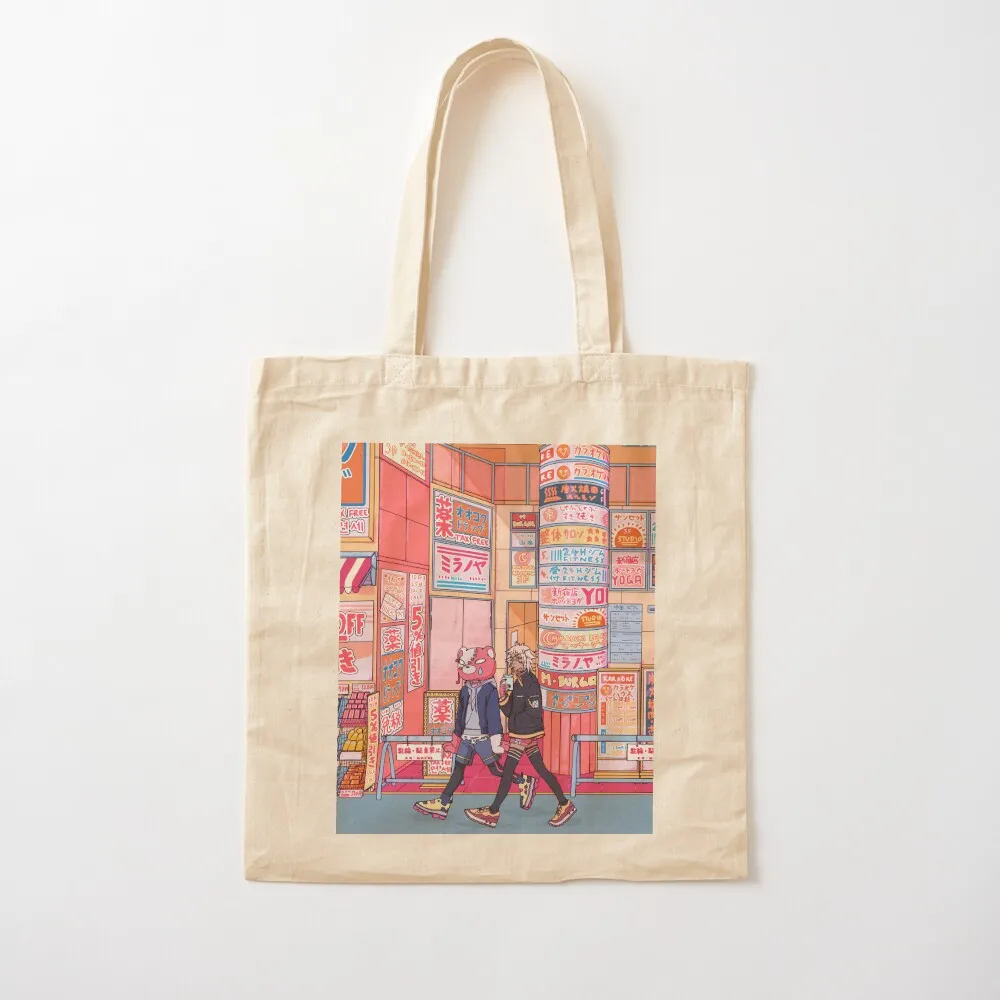 Downtown walk Tote Bag Canvas bag shopping cart bags