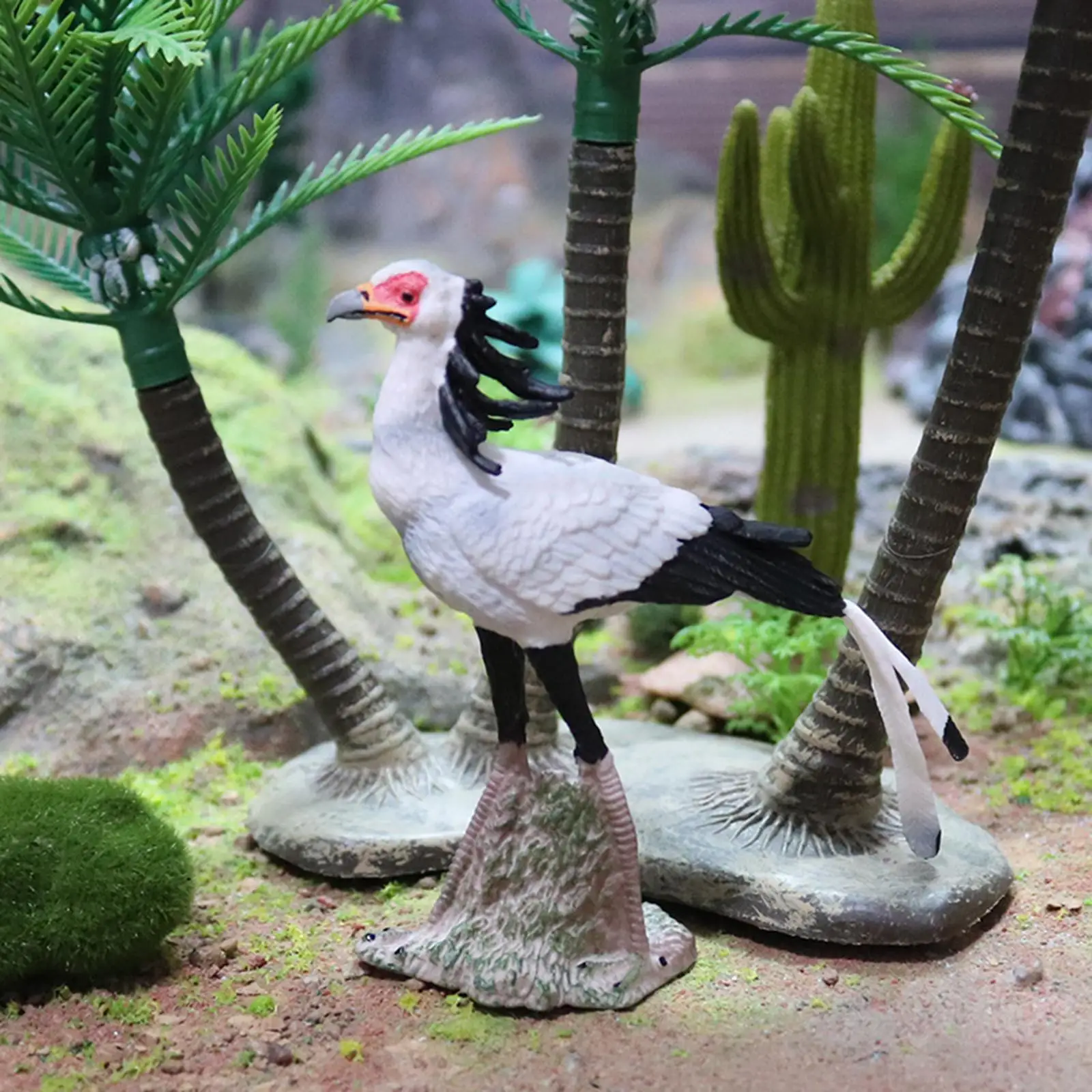 子供のためのリアルな秘書の鳥のフィギュア、リアルなおもちゃ、誕生日プレゼント、パーティー用品