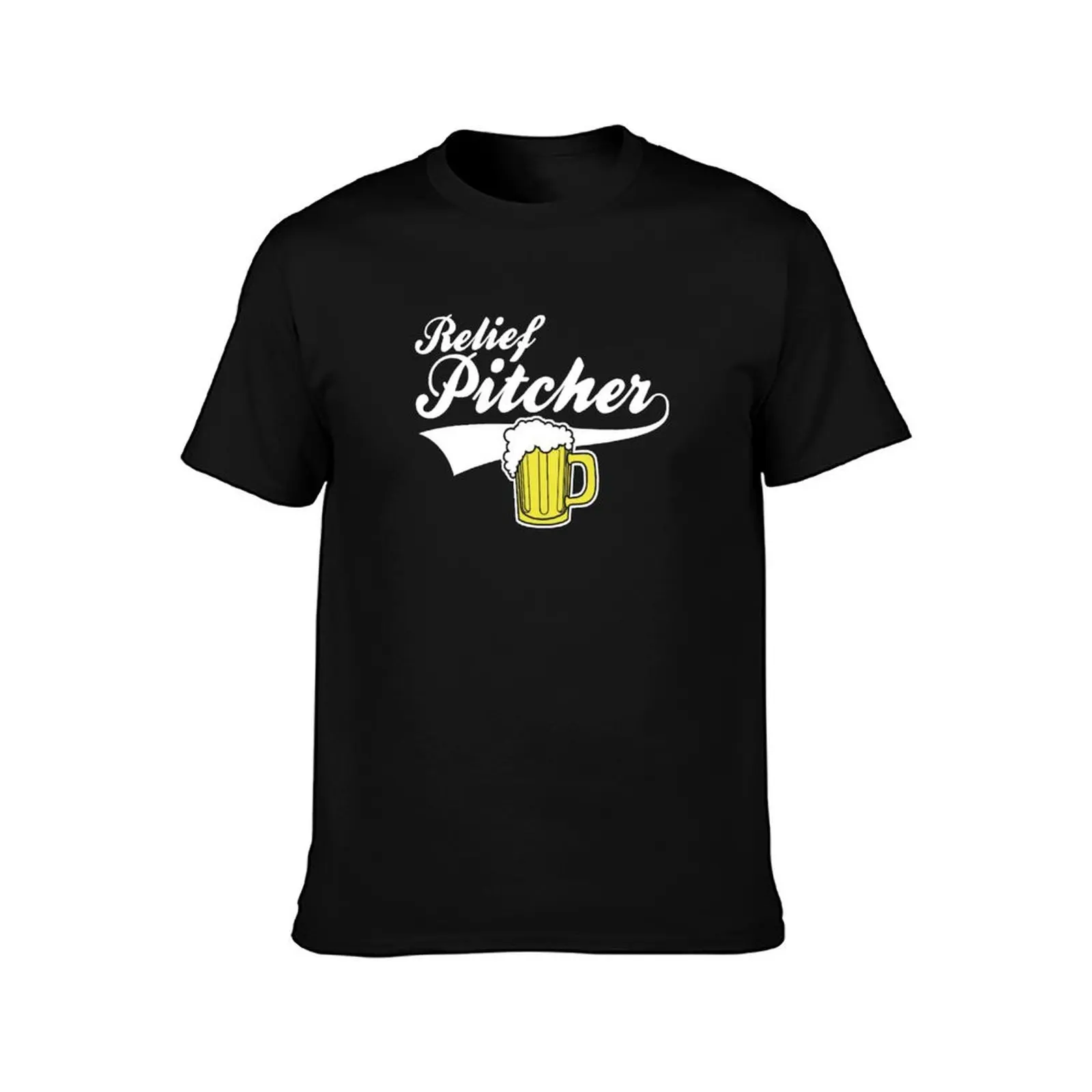 Relief pitcher beer T-Shirt Casual Lightweight Short Sleeve Top