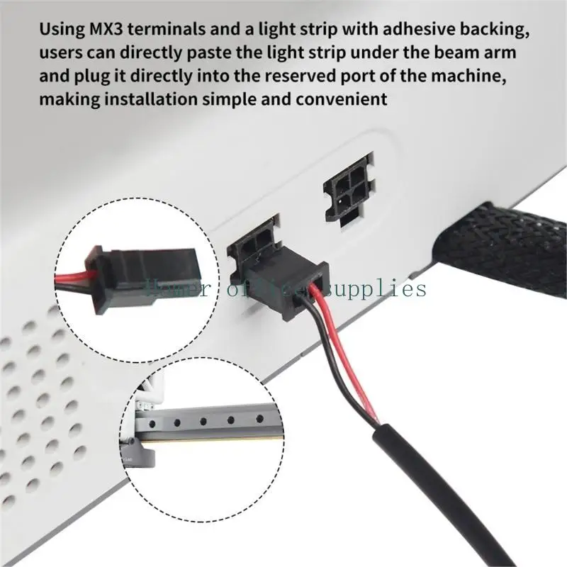 K43B Enhances Visual Claritys LED Light Strips For 3D Printers, 5V 12W, User Friendly Installation, Reliable Performances