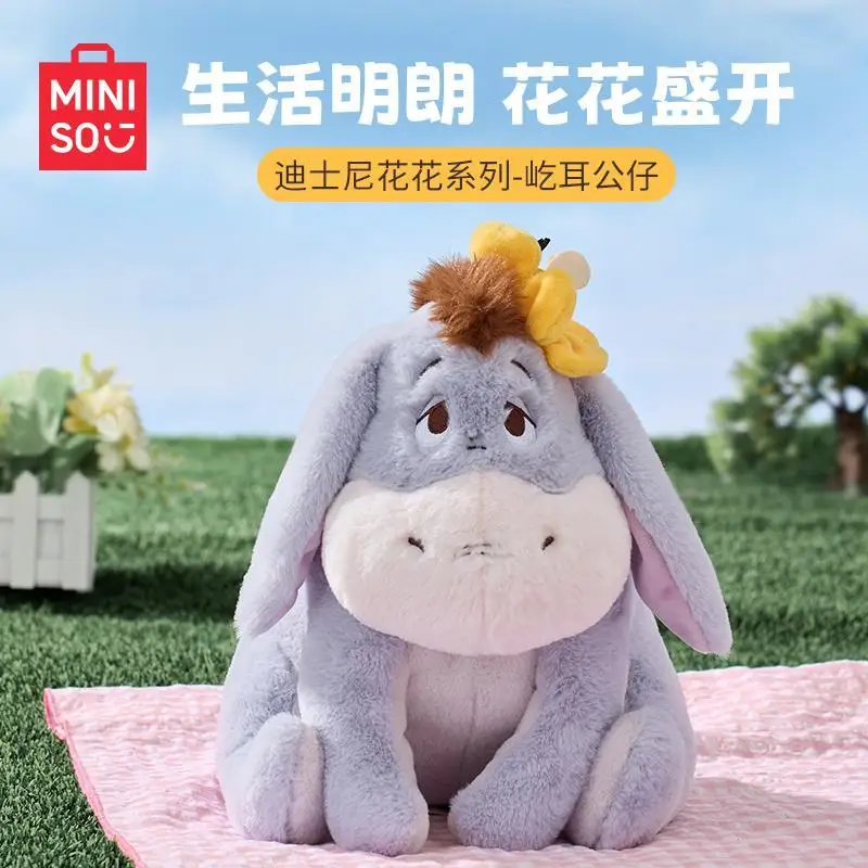 

MINISO Disney Kawaii Eeyore плюшевая игрушка кукла Винни Пух мультфильм милый Ufufy серия декор комнаты животные подушка в форме осла