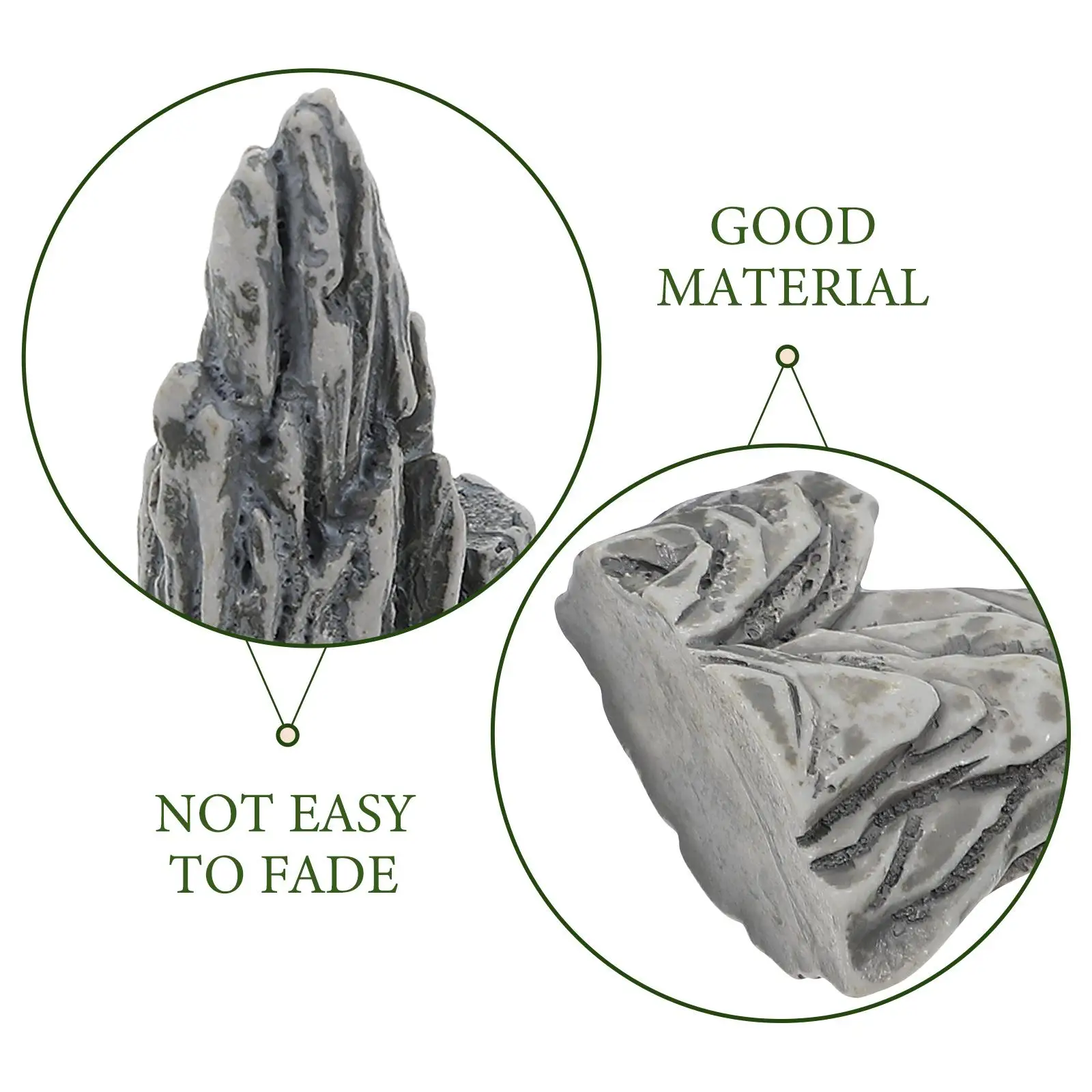 

4pcs Miniature Rockery Statue Fake Rockery Bonsai Pot Rockery Figurine Micro-landscape Decor Miniature