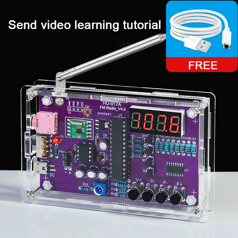 diy-display-digital-radio-fm-kit-eletronico-frequencia-ajustavel-87-108mhz-pratica-de-solda-aprendizagem-kit-eletronico-rda5807s