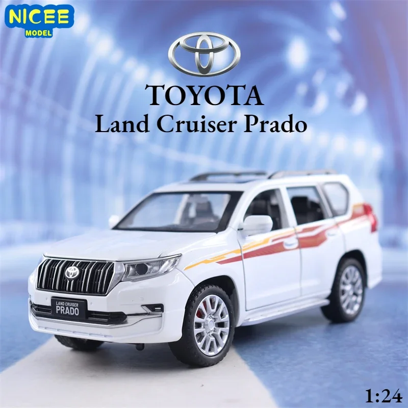 

1:24 Toyota LAND CRUISER Prado High Simulation Diecast Car Metal Alloy Model Car Children's toys collection gifts A635