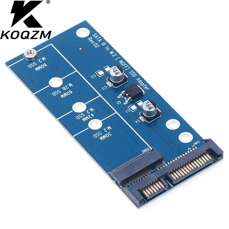 NGFF M.2 Adapter M2 SATA3 Raiser M.2 To SATA Adapter SSD M2 To SATA Expansion Card B Key Suppor 30/42/60/80mm