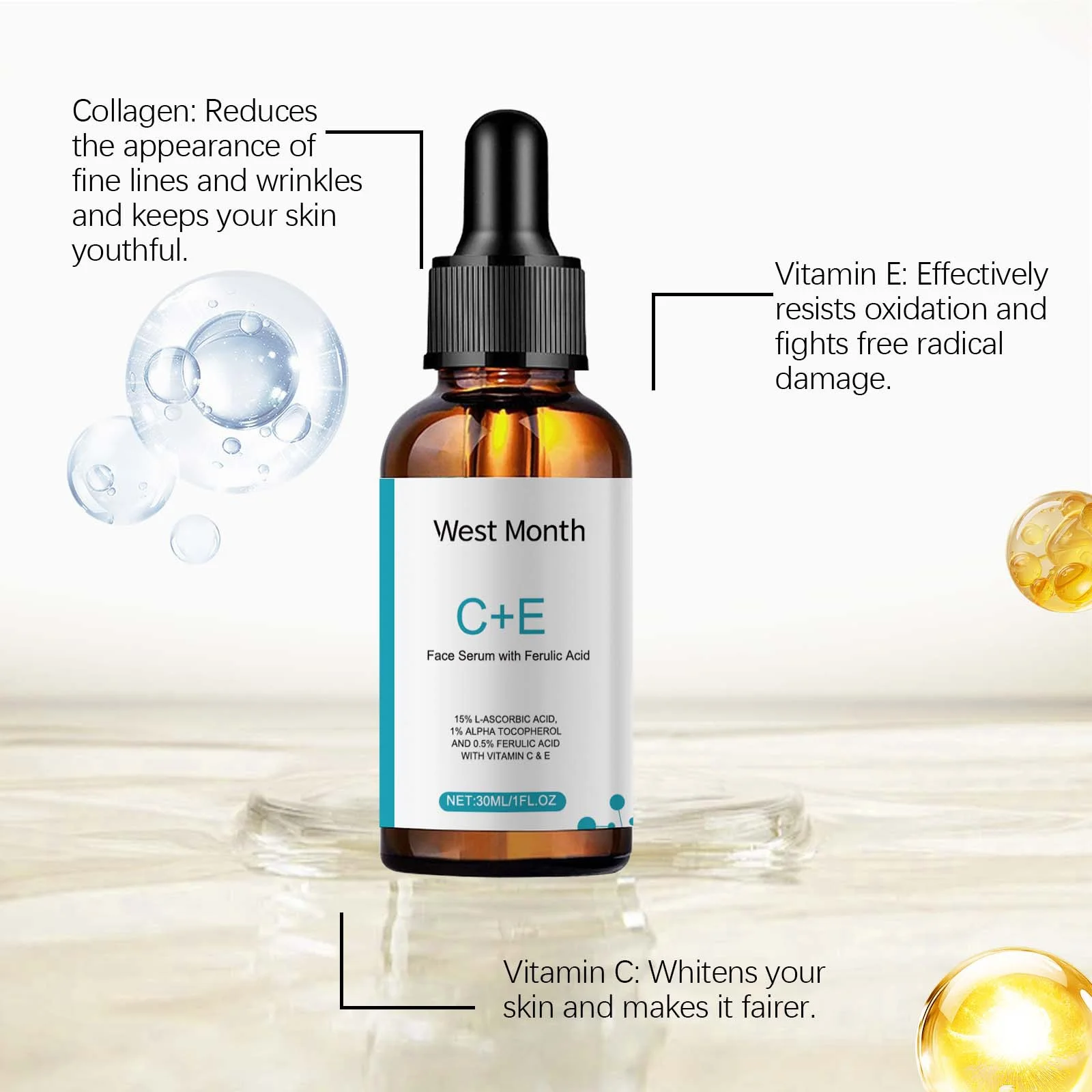Glycolic Acid Peel Serum Exfoliating Minimizing Pores Reduce Acne Repair Moisturizer Brighten Nourish Whitening Beauty Skin Care