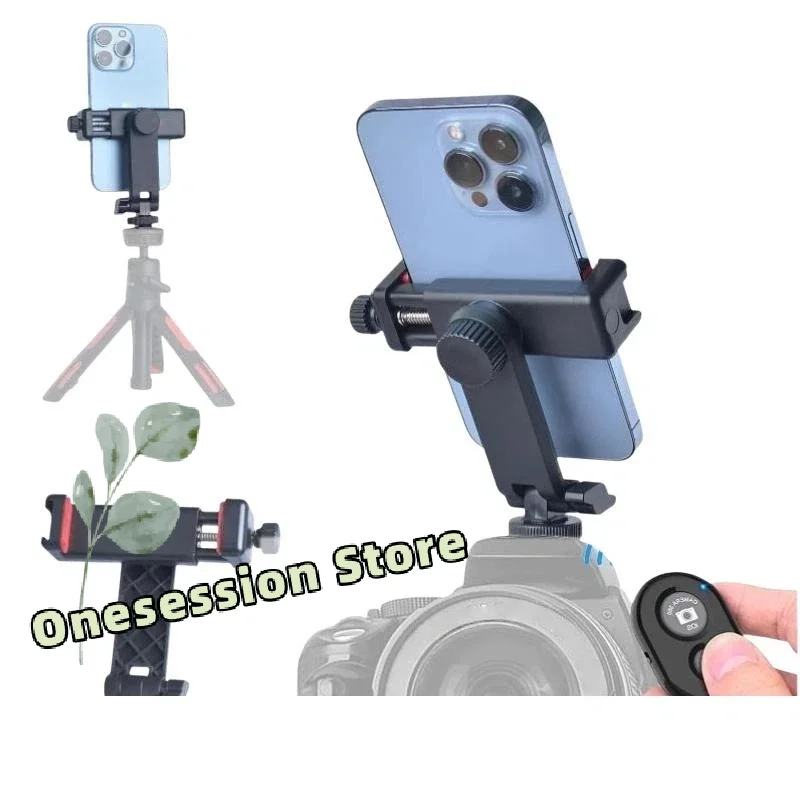 Universal Camera Hot Shoe Cold Shoe Adapter Scratch Resistant Phone Tripod Mount for Home Studio Vlog Phone Photography Use