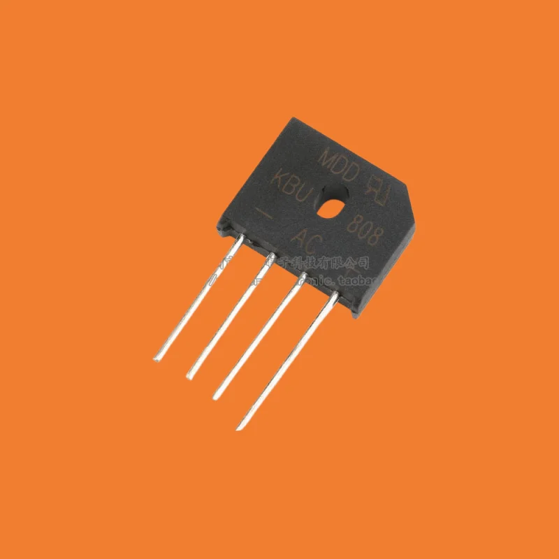 10PCS/ Genuine Original KBU808 8A/800V Flat Bridge Rectifier Diode Bridge Silicon Bridge Rectifier