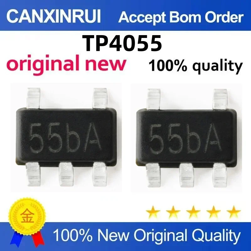 (5-100 pieces)Brand new original TP4055 silk screen 55B4 55B1 SOT23-5 spot chip IC