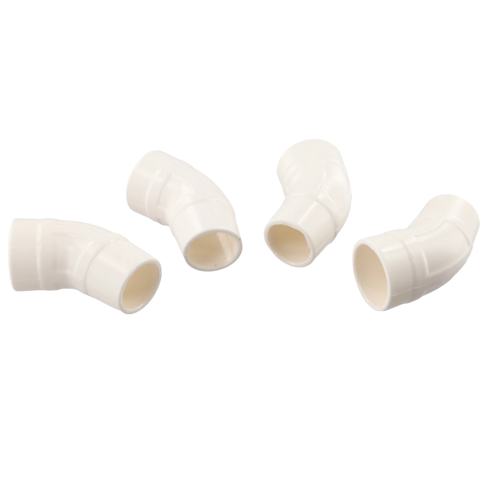 White Pool Cleaner Elbow for Easy Installation Pool Cleaner Parts 4 Pieces Set Easy Installation Efficient Water Flow