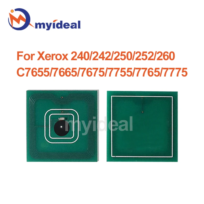 

8pcs Toner Chip For Xerox DocuColor 240 242 250 252 260 WorkCentre-IV C7655 7665 7675 7755 7765 7775 006R90362 006R01219 Printer
