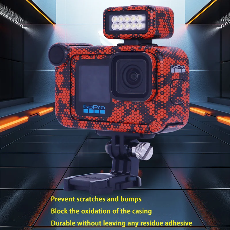 For GoPro Hero 13 Sports Camera Stickers Waterproof Anti-scratch Colorful Protective Film Personality Refit Decal Skin Accessory