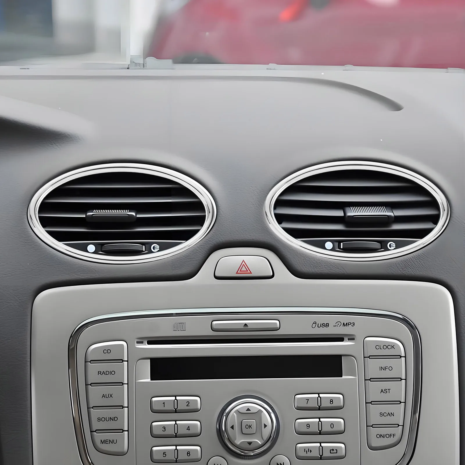 

Fox Air Conditioner Bright Frame Vent Trim Covers Decorative Rings for Focus