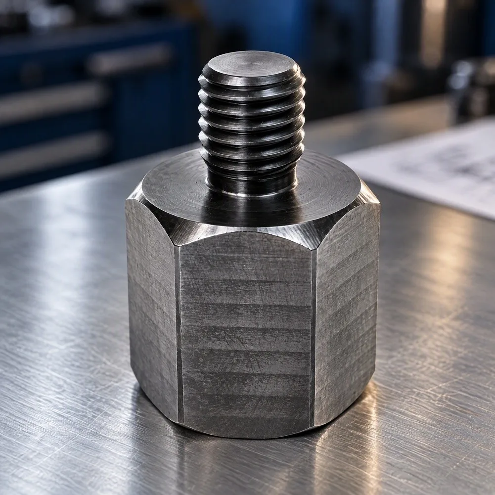 Turning Adaptor with For M33 x 3.5 and For M33 x 2.5 Threads for Lathe Faceplate Mounting in Workshop Machining Setups