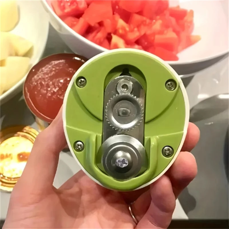 1 PC Portable Manual Can Opener Beer Can-Do Compact Mini Kitchen Gadget Tool Easy Twist Release Safety Stainless Steel