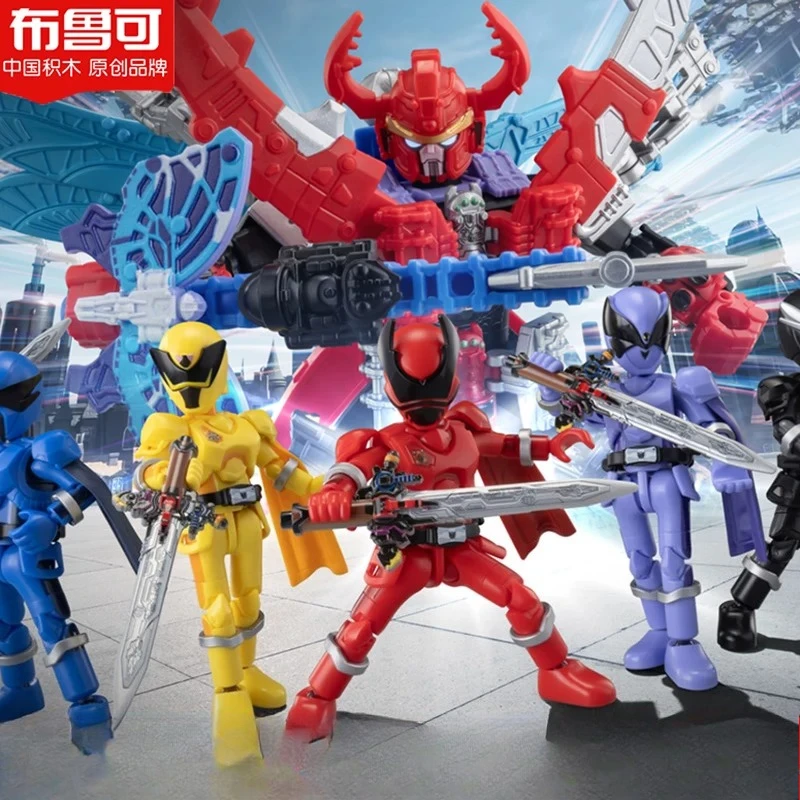 

Конструктор BLOKEES Super Sentai: Звездное издание, 1-й выпуск, Ван Кай разбивает кокон, сборная фигурка-игрушка для детей, подвижная