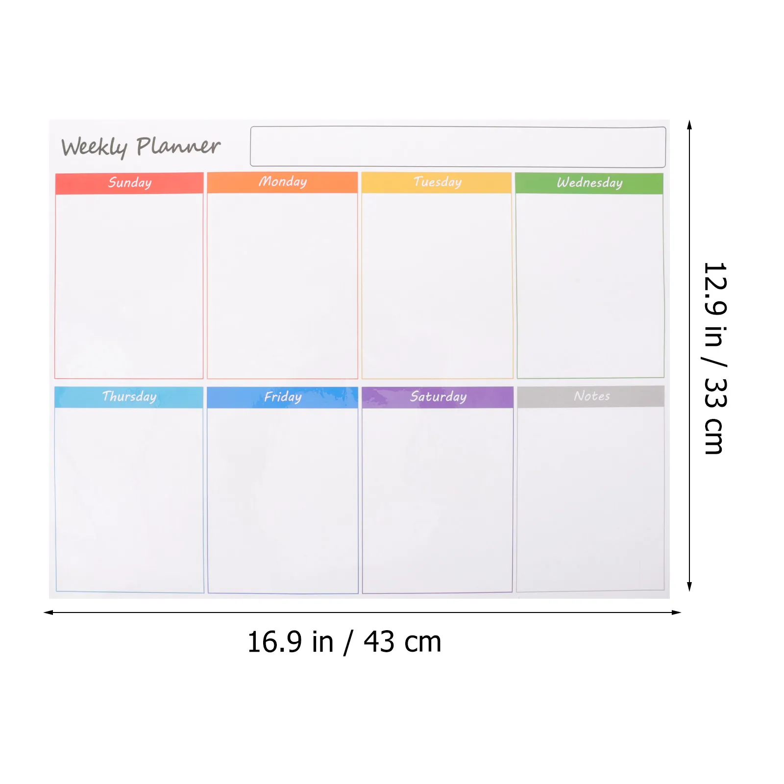 Refrigerator Calendar Magnetic Dry Erase Board Weekly Planner Schedule Organizer Family to Do List Whiteboard Ample Note Space