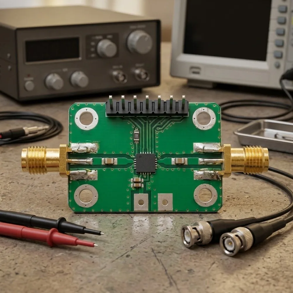 6-Bit PE4302 RF Attenuator Module with 0.5dB Step Resolution 0-31.5dB Adjustable Range for Development and System Integration