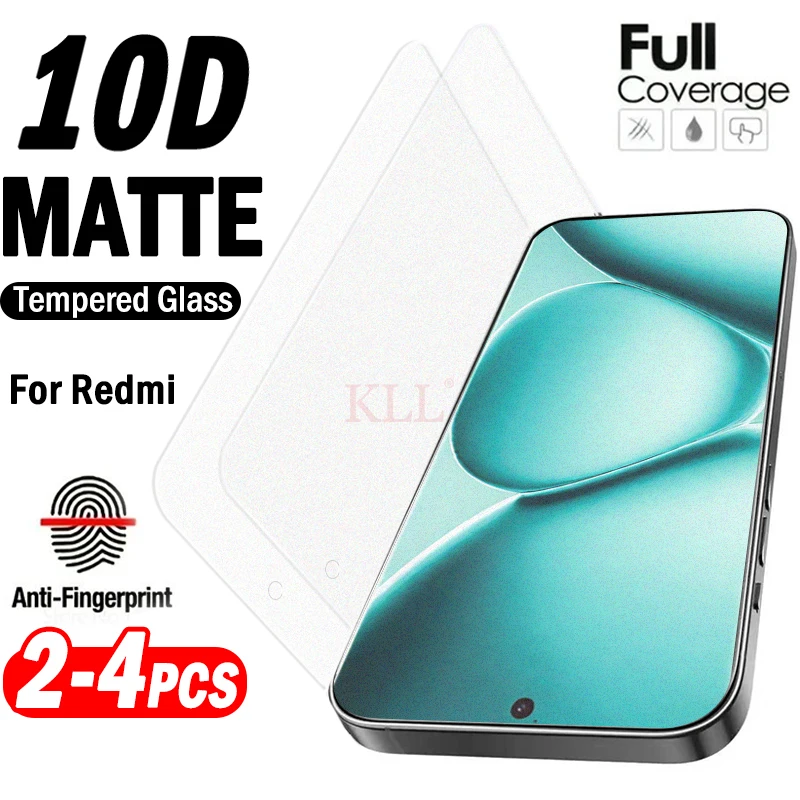 

2-4 шт., матовое закаленное стекло с защитой от отпечатков пальцев для Redmi Note 15 Pro, защитная пленка для экрана Redmi Note 14 Globa 13 Pro 5G 4G 14s, стекло