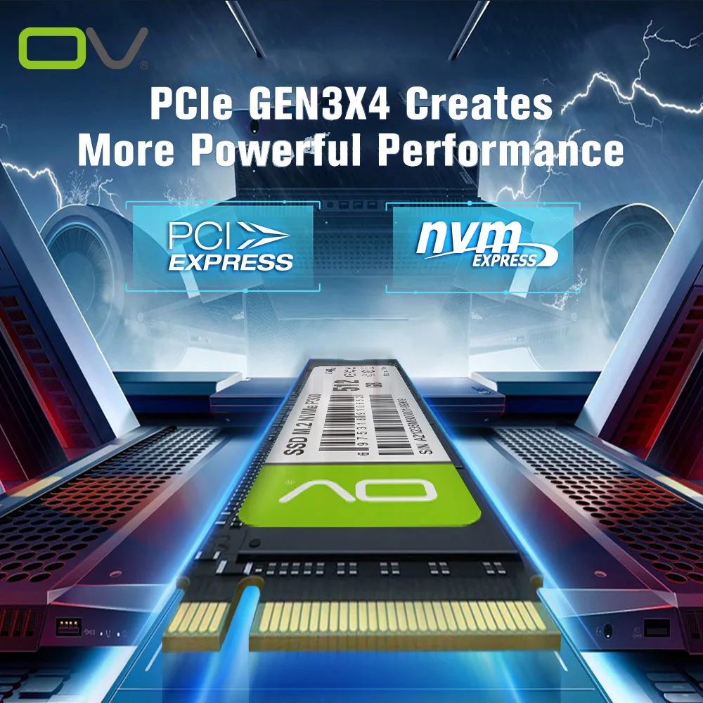 Ov 3500 Mb/S M.2 Nvme Ssd 256Gb/512Gb/1Tb 2280 Pcie3.0 Built-In Solid State Drive Suitable for Laptops/Desktop