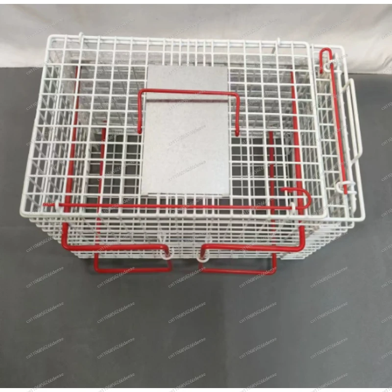 Professional Cat Immobilization Cage – White, for Injection, Grooming & Rescue (Non-Slip Design)