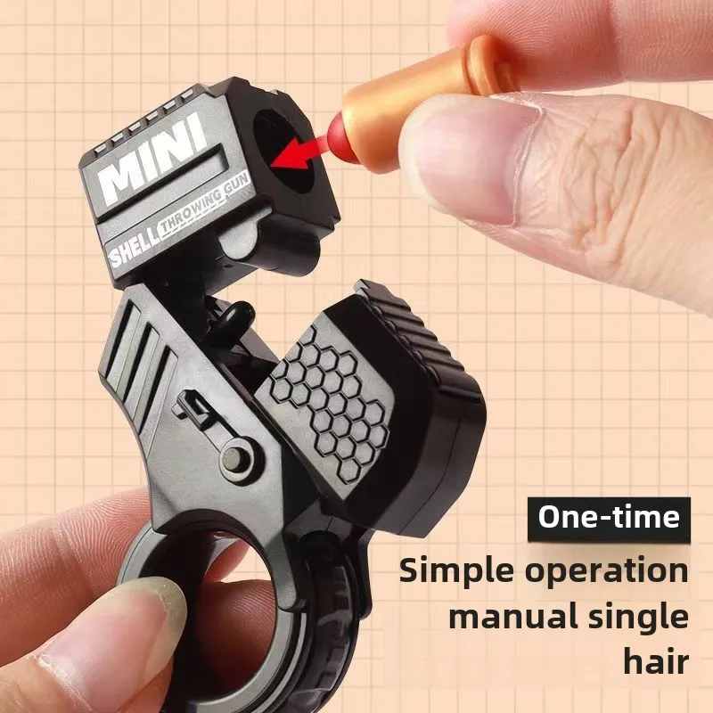 Shake sound explosive decompression shell throwing ring gun press firing radish gun toy boy trend agent