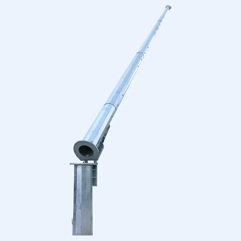 OEM ODM Galvanized Steel Folding Light Pole Octagonal Cone 6M 7M 8M 9M 10M Lamp Poles