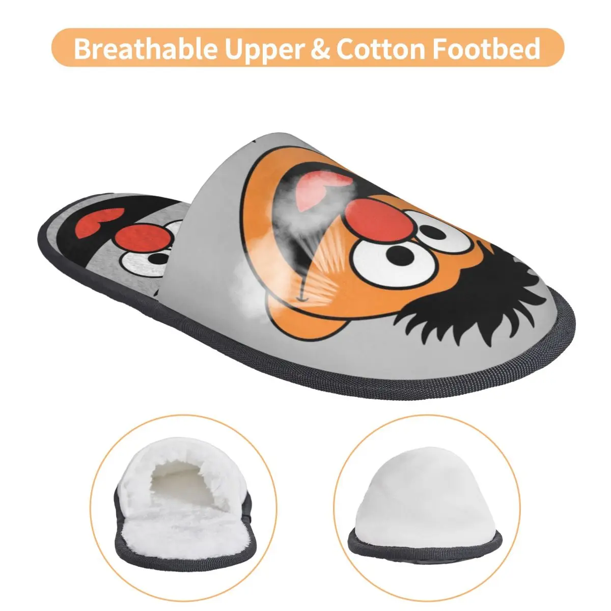 مخصص كوكي مونستر برامج التلفزيون شبشب منزل النساء لينة رغوة الذاكرة الانزلاق على غرفة نوم النعال الأحذية #3