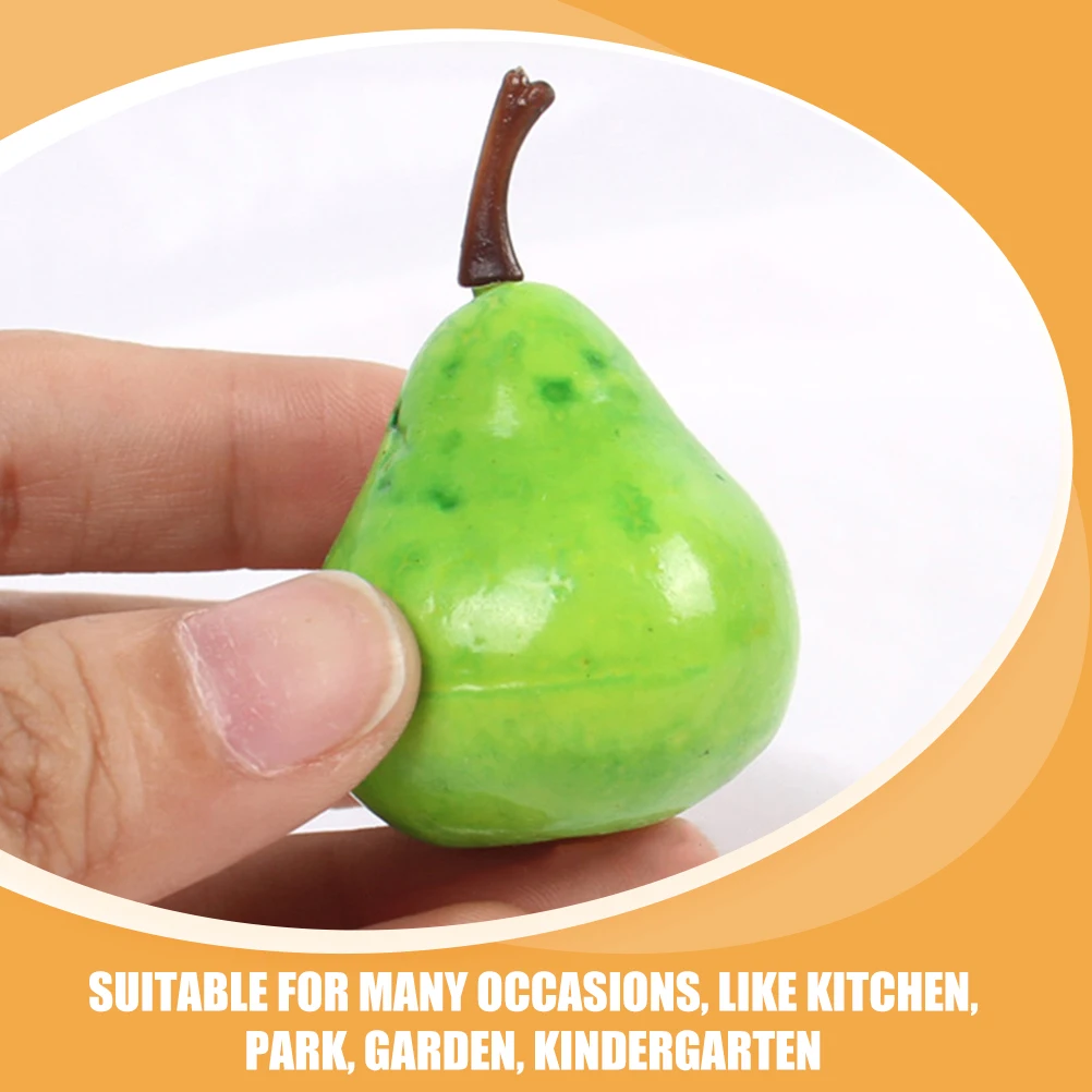

20 Pcs Artificial Fruit Model for Display Fruits Pears Decor Decoration Fake Ornament