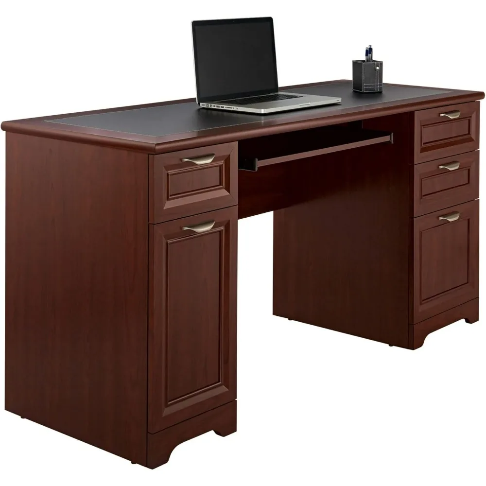 الفضاء الحقيقي ® مكتب كمبيوتر Magellan مقاس 59 بوصة W، كرز كلاسيكي #3