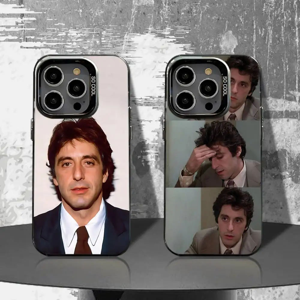 

Al P-Pacino Phone Case For iPhone 16,15,14,13,12,11,Pro,XS,Max,Plus,Mini,SE4,E Black Matte Shockproof Cover