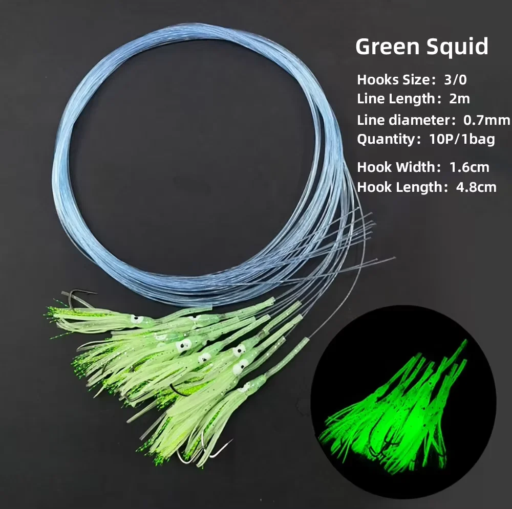 Seaknight Señuelo Luminoso Calamar Brillante – Pesca Profunda en Barco - imagen 5