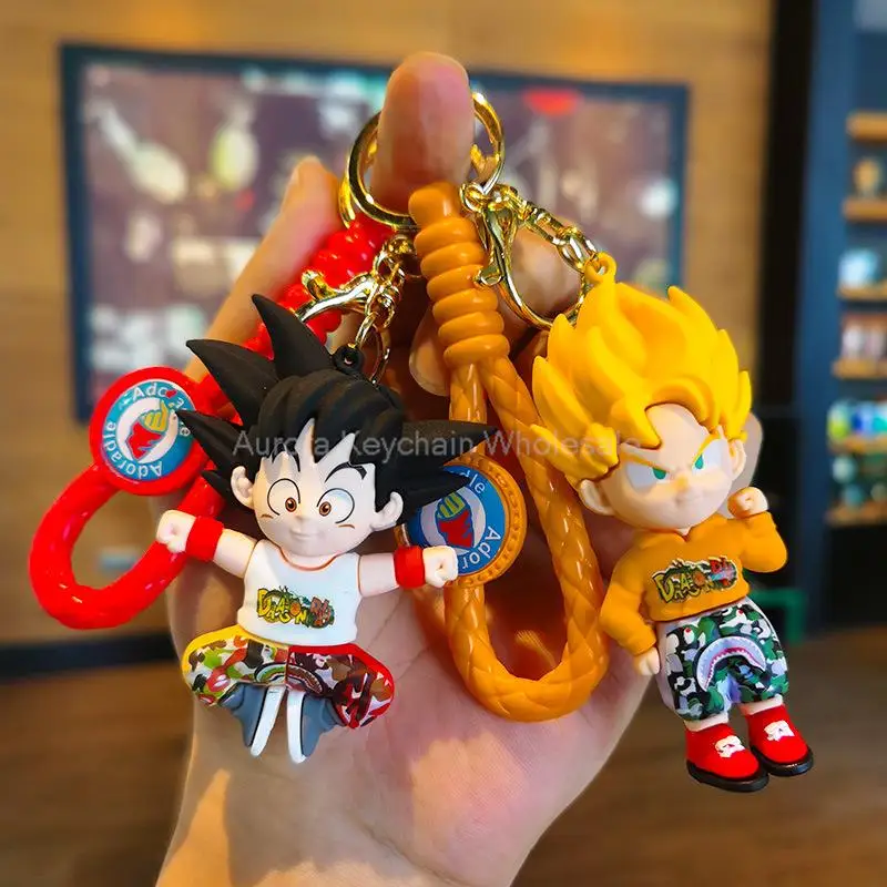 

Аниме Dragon Ball Keychain Z Super Saiyan Son Goku Bulma Broly Piccolo Majin Buu автомобиль подвески детские игрушки игрушки