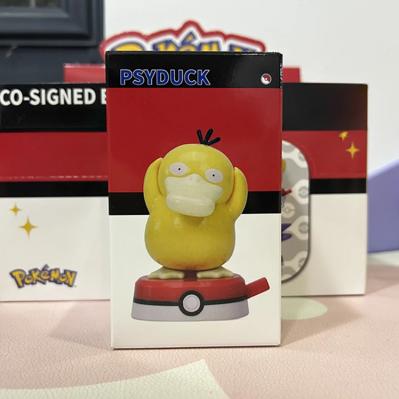 Figura de Pokémon movible para niños, modelo de Pikachu, Gengar, Psyduck, versión Q, Slowpoke, Mewtwo, juguete Kawaii, regalo de cumpleaños