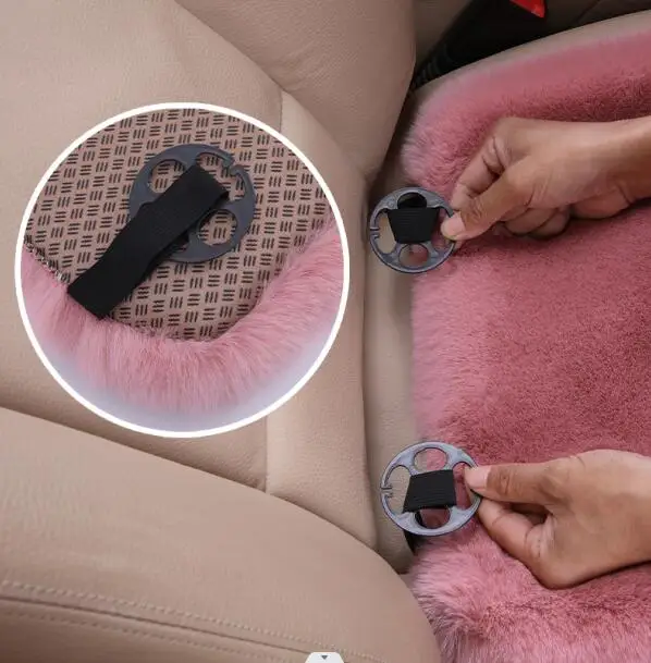 Car Seat Cover Front Rear Cushion Plush Pad Protector Mat Accessories Universal Seat Cushion Car Interior Accessories