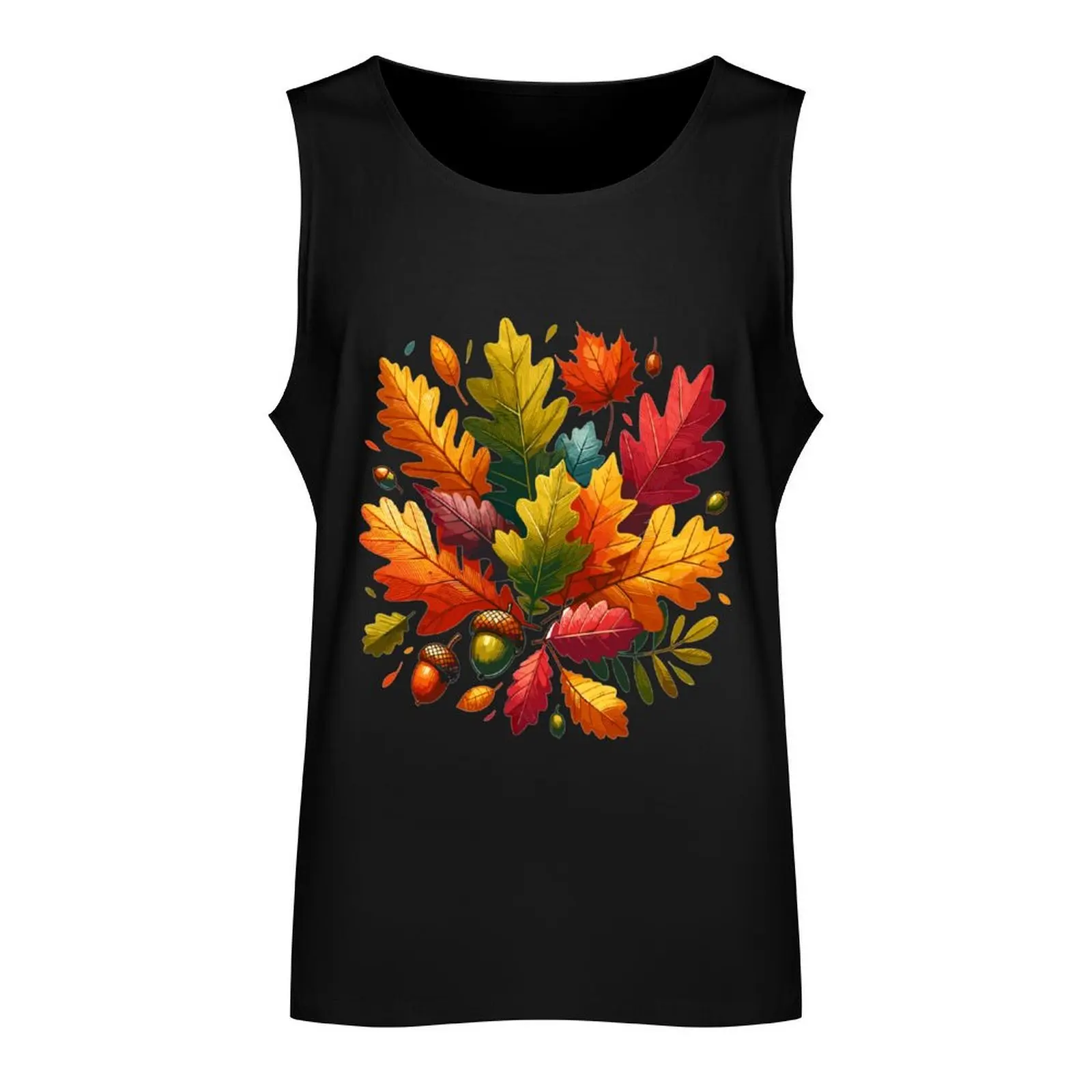 autumn leaves Tank Top Vest for boy sports t-shirts for men gym for men bodybuilding t-shirt