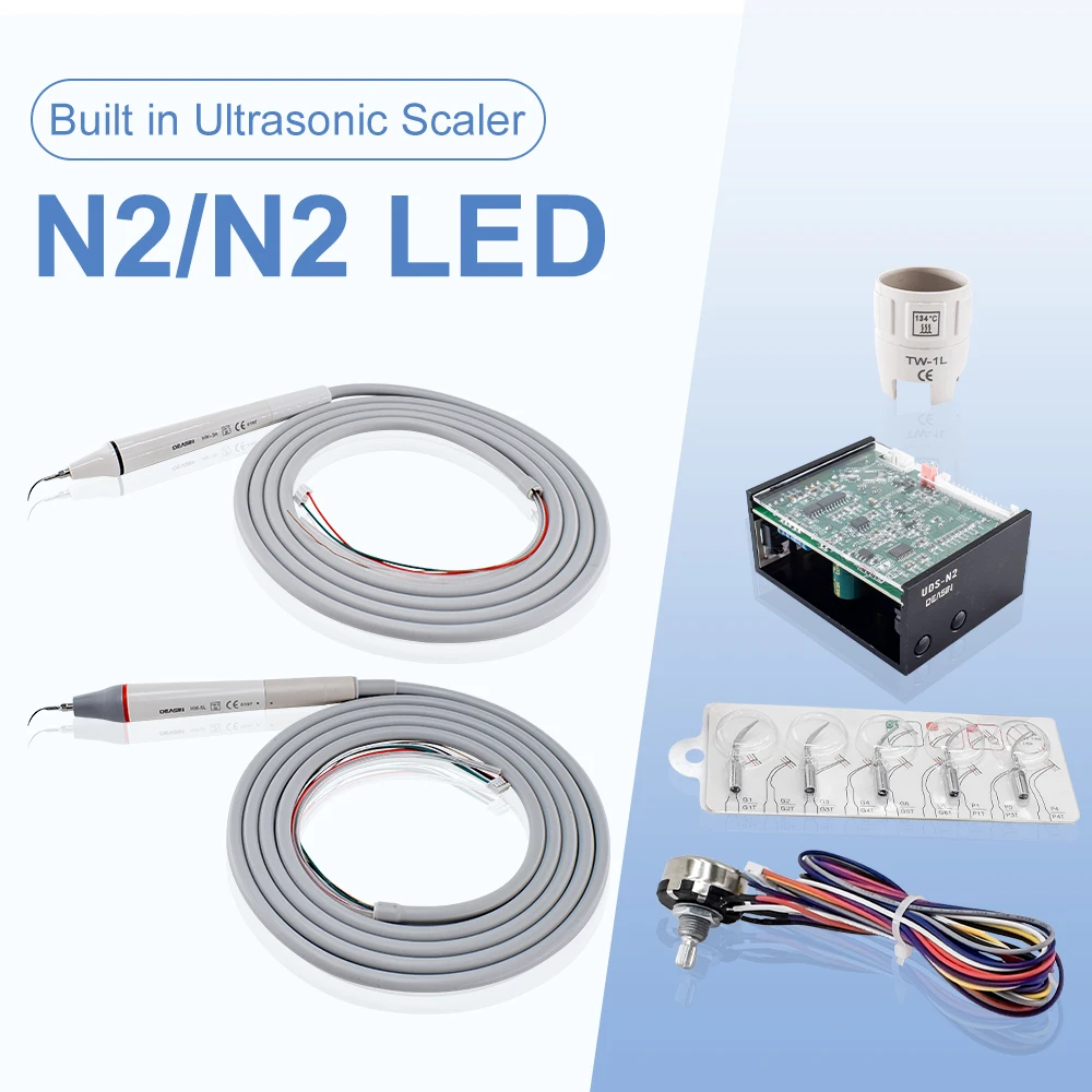 

Dental Built in Ultrasonic Scaler HW-3H/5L N2/N2LED Scaling Tips For Dentistry Teeth Cleaning Whitening Tools