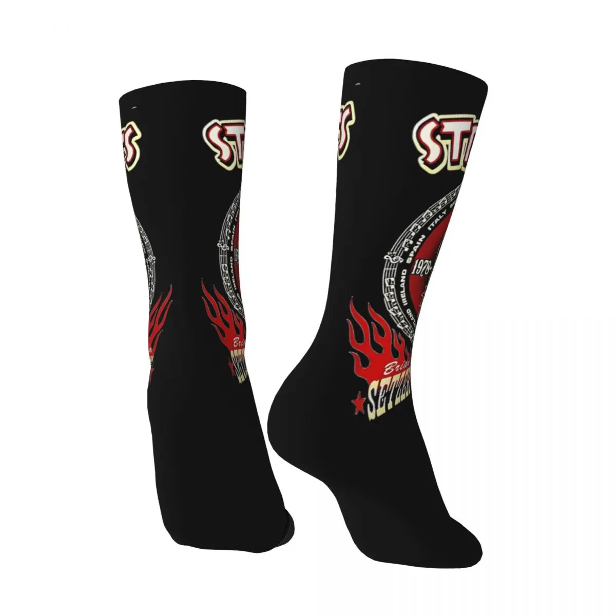 Stray Cats Rock This Town Sock Stockings Adults Men Socks Soft Breathable Elegant Socks Winter Running Non Slip Pattern Socks