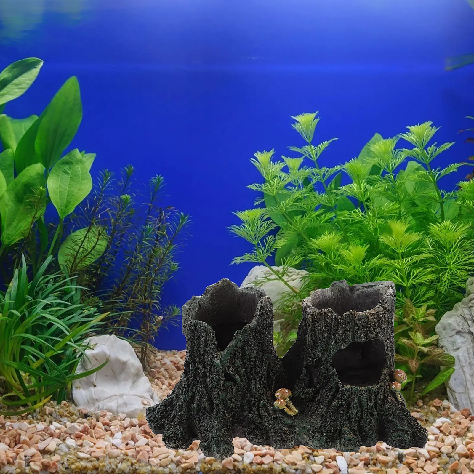 

Simulated Sunken Wood Aquarium Model nament Stump Branch Fish Tank Sculpture Underwater Fake Tree Decor Plant Long Hole