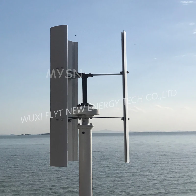 5KW 30KW مولد تربيني الرياح ذو المحور الرأسي 24 فولت 48 فولت 96 فولت الطاقة الحرة المولدات المغناطيسية مع نظام خارج الشبكة للاستخدام المنزلي