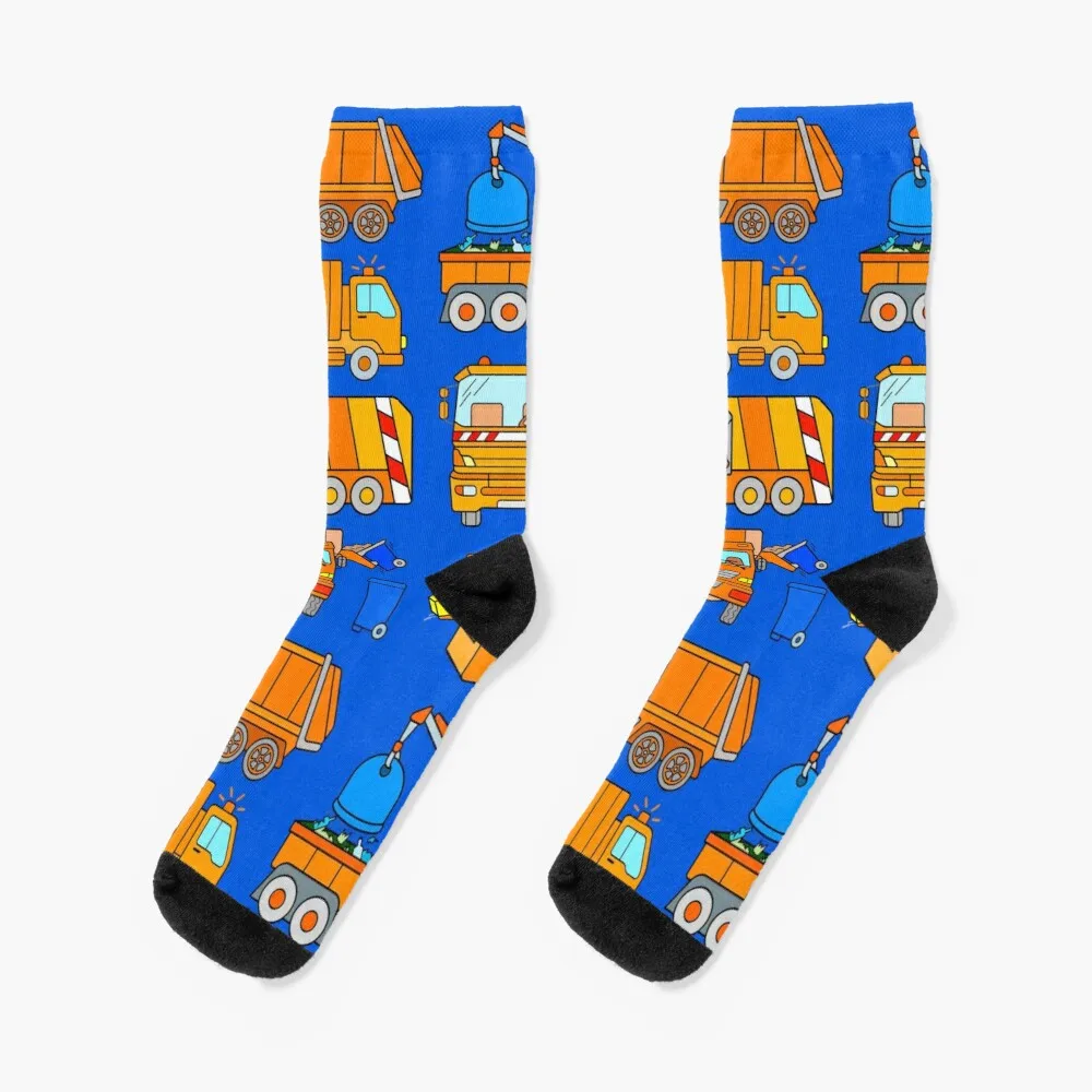 

Trash trucks garbage collection vehicles trashtruck Socks Anti-Slip Socks Man Funny Socks