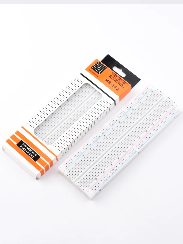 Snvi 830-Punkte-Steckbrett MB-102, lötfreies Steckbrett, großes PCB 165x56mm für Arduino, ESP32, Raspberry Pi, DIY-Protoboard – Detail 4