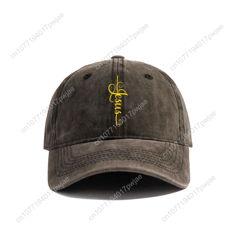 Jesus Cross Baseball Cap Zomer Jezus Christus Op Het Kruis God Verontruste Vader Hoeden Mannen Outdoor Verstelbare Katoenen Caps MZ-004