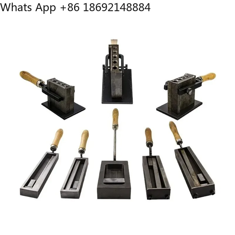 High-quality European-style large oil tank melting gold silver bar block mold turning sand iron tank inverted strip forming