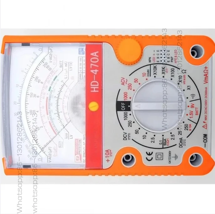 Precision Digital Multimeter HD-470A Analog Multimeter High Precision Mechanical Electrician Home Maintenance Pointer Multimeter