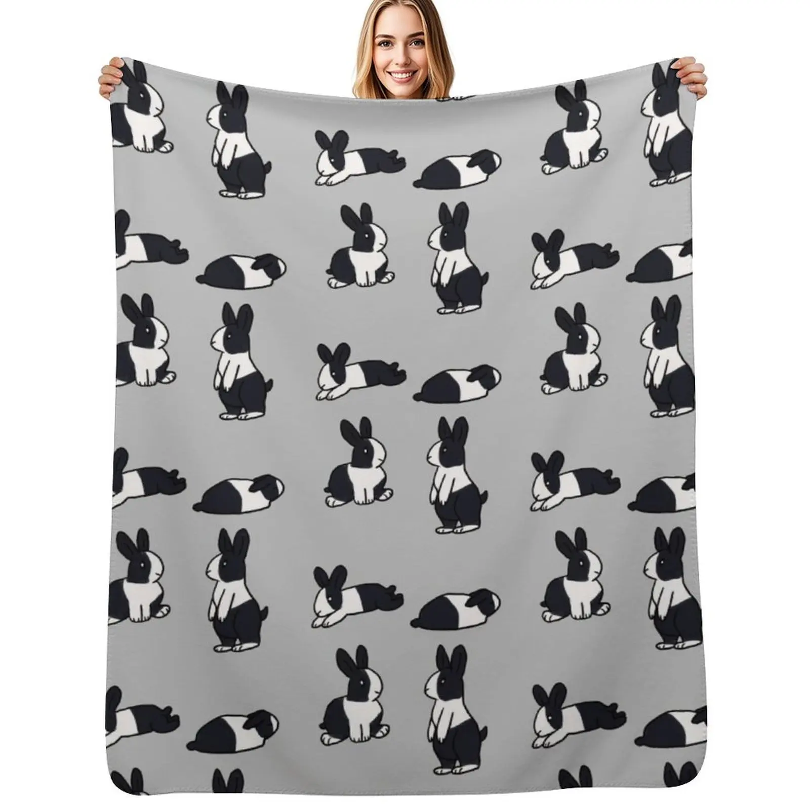 

Fun Bun- Dutch Standard Throw Blanket Comforter Decorative Sofas Hair Moving Blankets